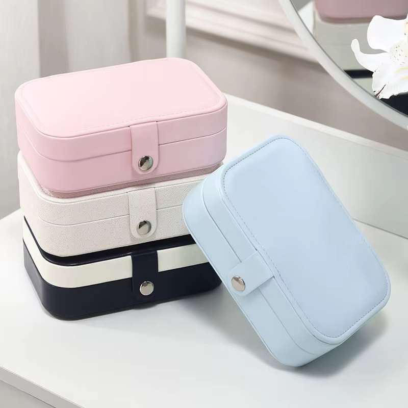 Ratnaire PU Leather Everyday Jewellery Box with earring seperator